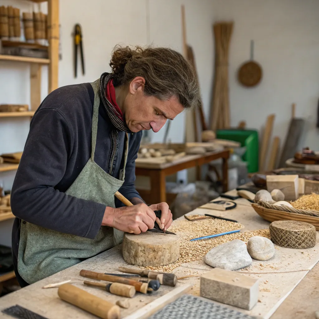 Handcrafting with natural materials